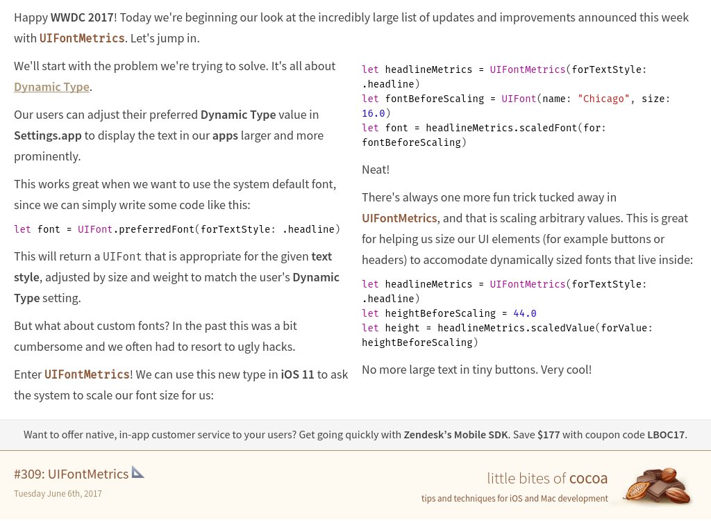 #309: UIFontMetrics 📐

Web version: littlebitesofcocoa.com/309