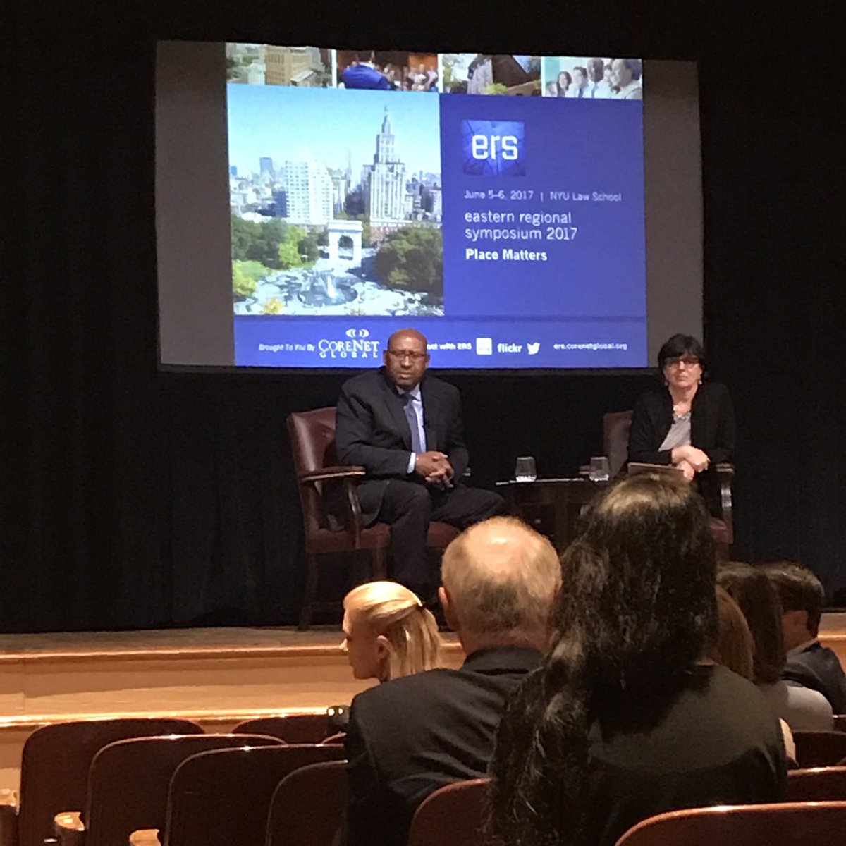 melissamkelley's tweet photo. Closing session w/@Michael_Nutter @CoreNetGlobalNY. Interesting insights about communities and #placematters. #CoreNetERS2017 @Columbia https://t.co/sBM4UvVqLV