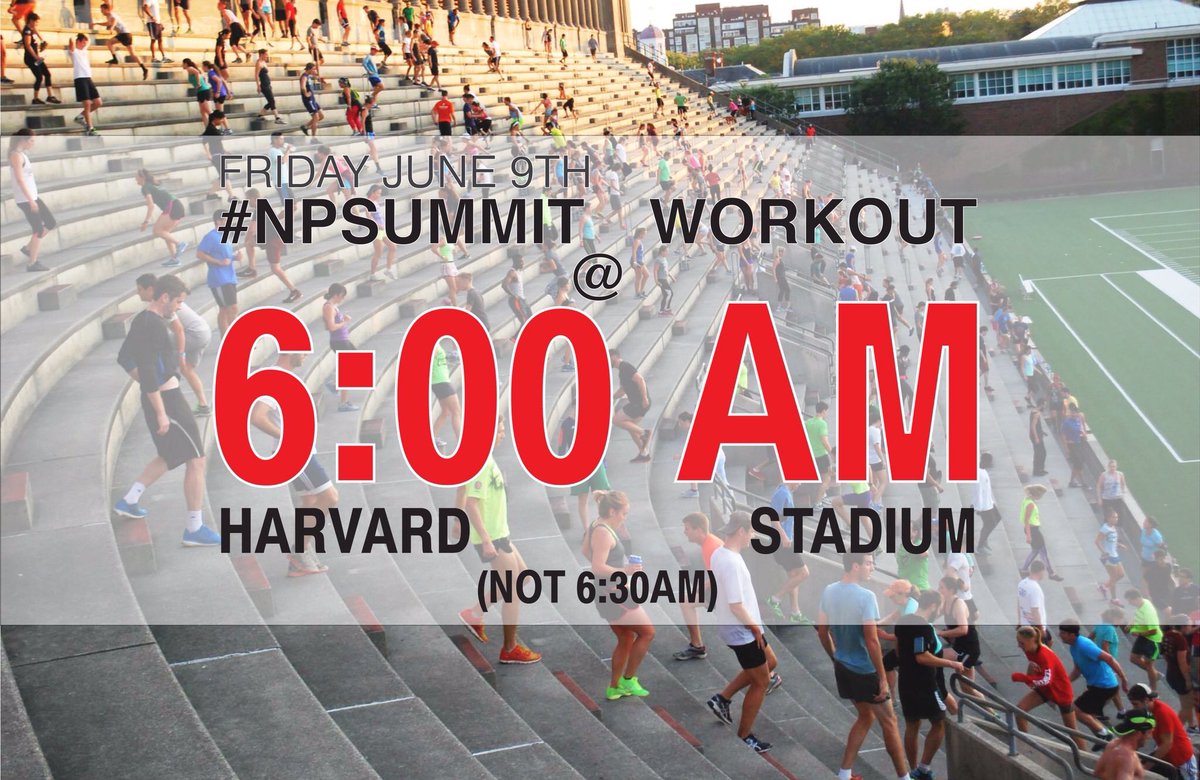 Nov_Project's tweet image. Please spread the word: FRIDAY this week is 6AM start at Harvard Stadium, NOT 6:29A, please RT /// #NPSUMMIT #Boston #ECSMA