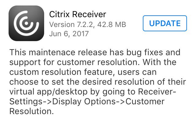 carlbehrent's tweet image. #CitrixReceiver 7.2.2 is out now
