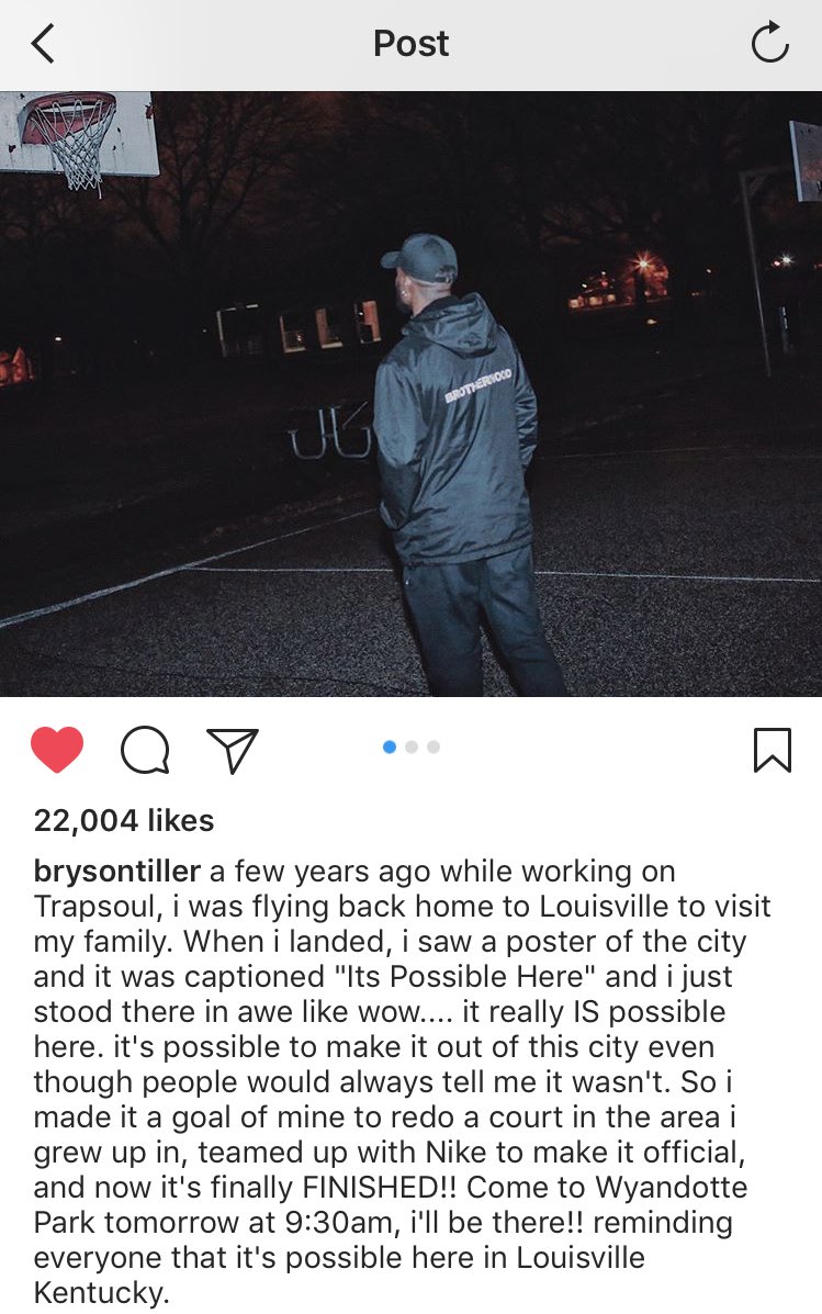 nba2lou's tweet photo. .@brysontiller Gets it.

"It's Possible Here." https://t.co/YIhlQAcivx