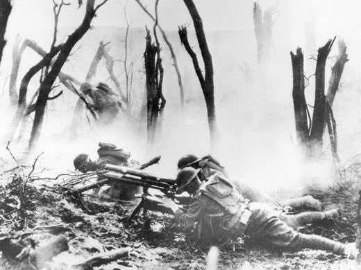 LtGenBailey's tweet photo. #OTD 1918, first large-scale Battle of Belleau Wood began. @USMC attacked through forested area for 3 wks &amp; earns title #DevilDog from enemy https://t.co/eHACRq04uh