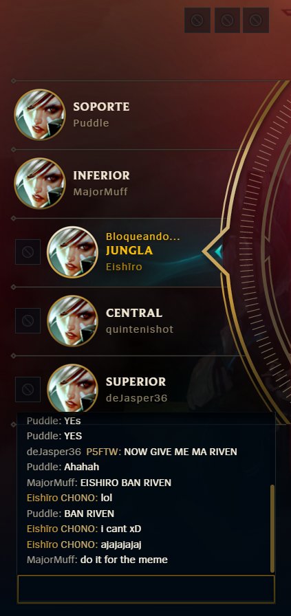 Eishiro07's tweet image. Esto es lo que pasa cuando le confiesas a tus amigos que eres main riven:
#DoItForTheMeme