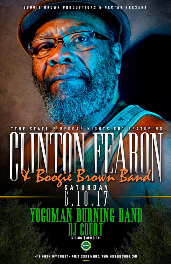 SeattleDHTV's tweet photo. All the feels this Satday nite at @NectarLounge and our local fav @clintonfearon #seattlereggae @SocialInSeattle #seattlenights #boogie https://t.co/oyXEg0V3nJ