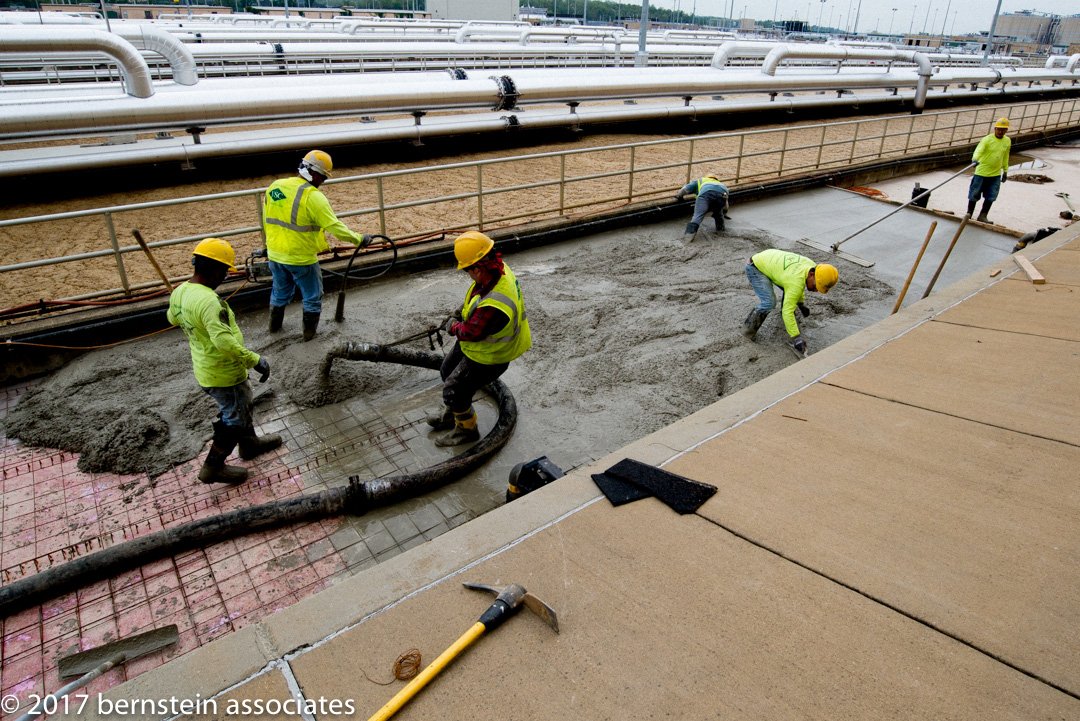 Concrete pour. Blue Plains. <a href="/dcwater/">DC Water</a> #blueplains #construction #concrete