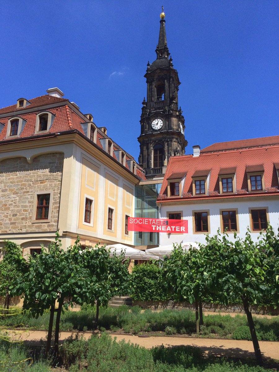 #Dresden #Garten am #Societaetstheater #Dreikönigskirche #Quittenallee #Barockviertel Innere Neustadt heute