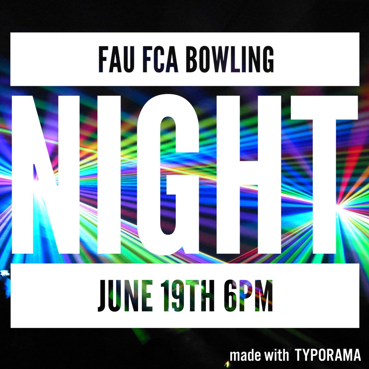 FCAFAU's tweet photo. Mark your calendars &amp; bring a friend, we're having a bowling night! Stay tuned for more details to come. #FCA https://t.co/kAnzieABWq