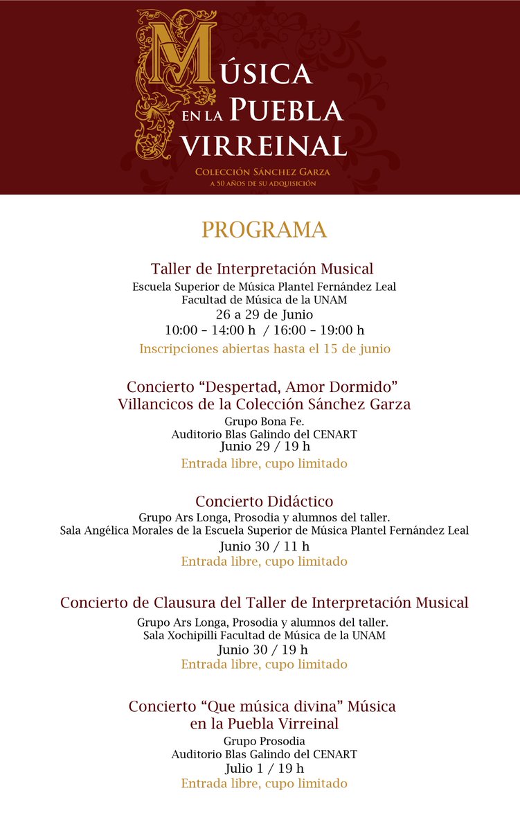 Cenidim_INBA's tweet photo. Les compartimos nuestras actividades del mes de junio-julio para conmemorar los 50 años de la adquisición de la Colección Sánchez Garza. https://t.co/RUvmT1mnz6