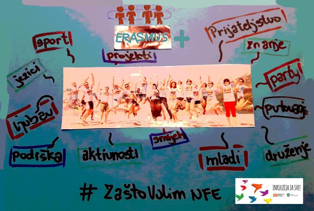 UGNG15's tweet photo. UGNG provodi kampanju #ZaštoVolimNFE u sklopu projekta #Inkluzija za sve <3 Ovo su rezultati današnje radionice :))) https://t.co/Qo87NILI4e