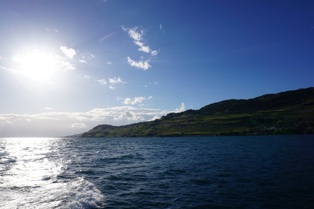 NAShapir's tweet photo. @MySwitzerland_e @cgn_leman @SonyCHAT #lavaux #unescoworldheritagesite from #belleepoque #paddlesteamer #LaSuisse #inLOVEwithSWITZERLAND 😀 https://t.co/K5c3eAojTV
