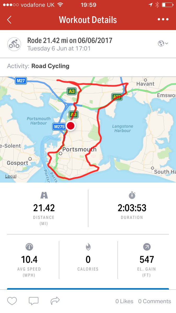 JohnsKitchn's tweet photo. A windy and tiring training run for @TheBHF #londontobrighton only 12 days to go #bikeride #charity #windyride https://t.co/x8TwwzgCJ6