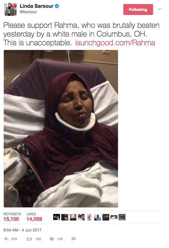 lucianwintrich's tweet photo. And in today's news: Terrorist-tied @lsarsour SCAMS Americans out of 80k over yet another hate crime hoax. Via @DailyCaller https://t.co/tCnuy1pYLz