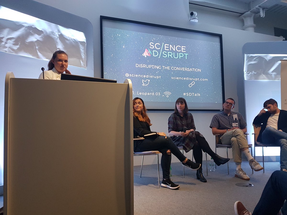 EloScicomm's tweet photo. Wrapping up the @sciencedisrupt event !! Thanks guys it was great !  #SDtalk https://t.co/NrVVLJFBXz