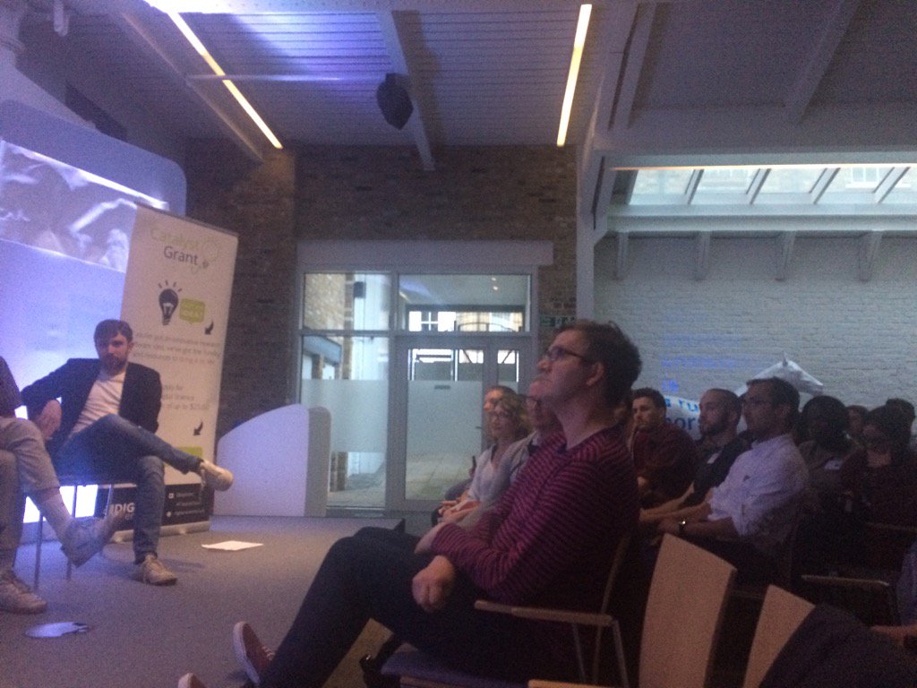 digitalsci's tweet photo. What a great night ! Thanks @sciencedisrupt and all the speakers ! #sdtalk https://t.co/FYUY1HeFDW
