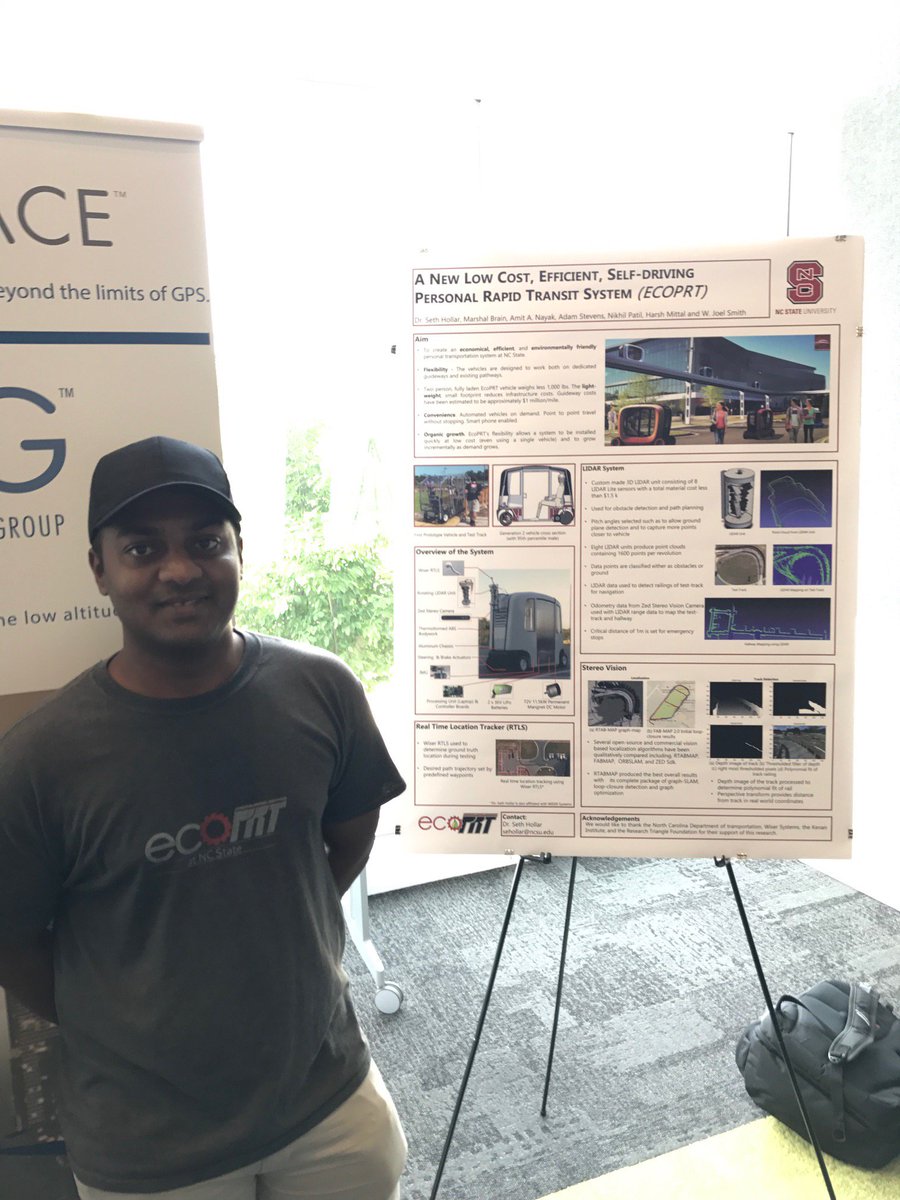 ncsulibresearch's tweet photo. Amit, thx for the @ecoPRT poster presentation. Can't wait for monorail to #HuntLibrary https://t.co/UbOWlD5e9x #TriangleSmartCities https://t.co/ol9wysly7U