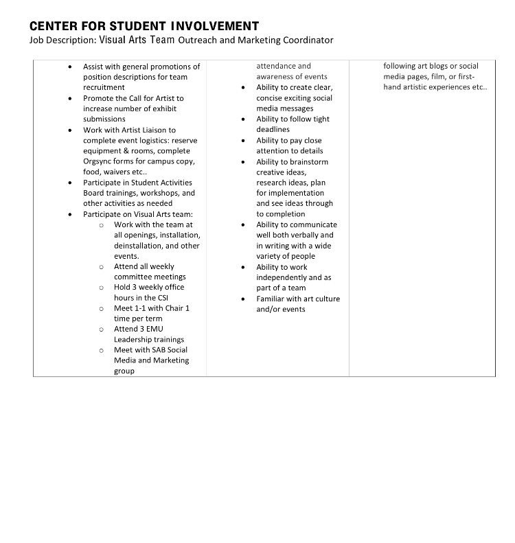 CEO_NETWORK's tweet image. Hey everyone! The Center for Student Involvement is looking for people who want marketing experience! Check this out.