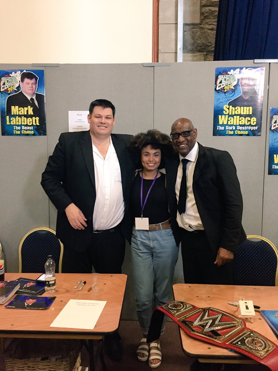 Met <a href="/MarkLabbett/">Mark Labbett</a> and <a href="/TheShaunWallace/">Shaun Wallace - The Dark Destroyer - the Chase</a> from the Chase at <a href="/swindoncomiccon/">swindon-comic-con</a>, Lovely guys- great to have a little chat!