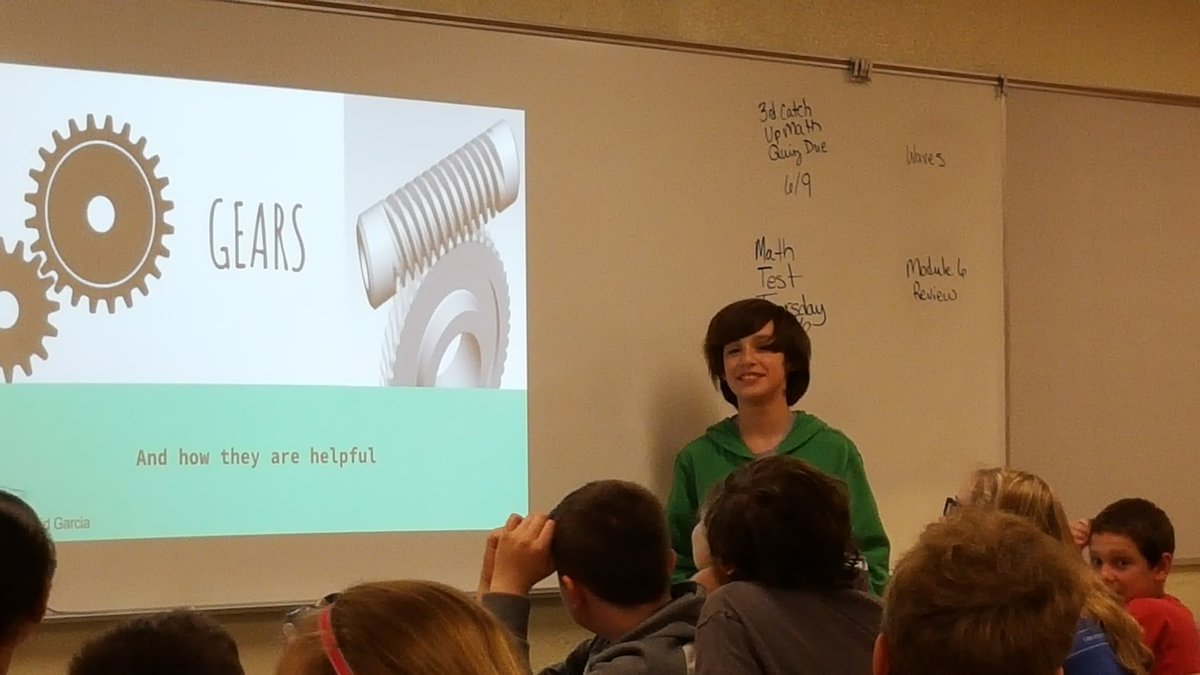 hessclass's tweet photo. Passion Project Presentations started today. We learned about elephant evolution, ophidiophobia, and gears.#WeAreCompass https://t.co/N1NXs6yUS2