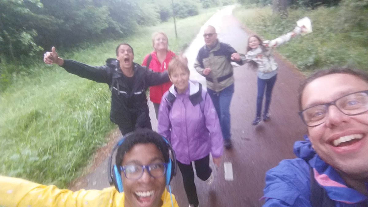 De 10km was afgelast, maar deze bikkels hebben hem in overleg met Wandelsportvereniging WIK (Willen is Kunnen) toch gelopen!! #Avond4daagse