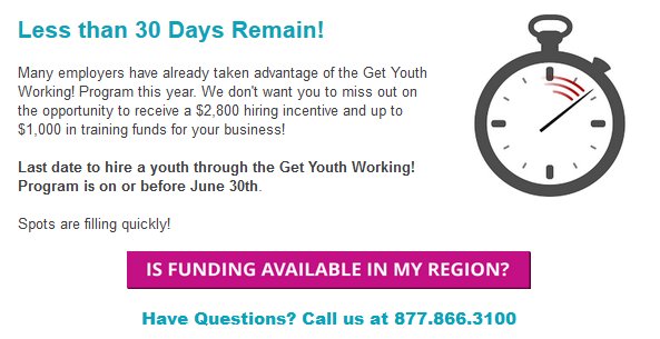 BCFundCONNECT's tweet photo. Less than 30 days remain to apply for Get Youth Working https://t.co/dunBqBvsl4 https://t.co/wfUHgnRKEo
