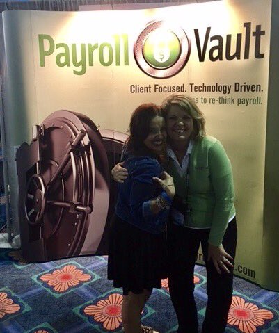 CirculusTech's tweet photo. When your booth neighbors are the best neighbors! @PayrollVault #SNH17 https://t.co/gINc2rpLN1
