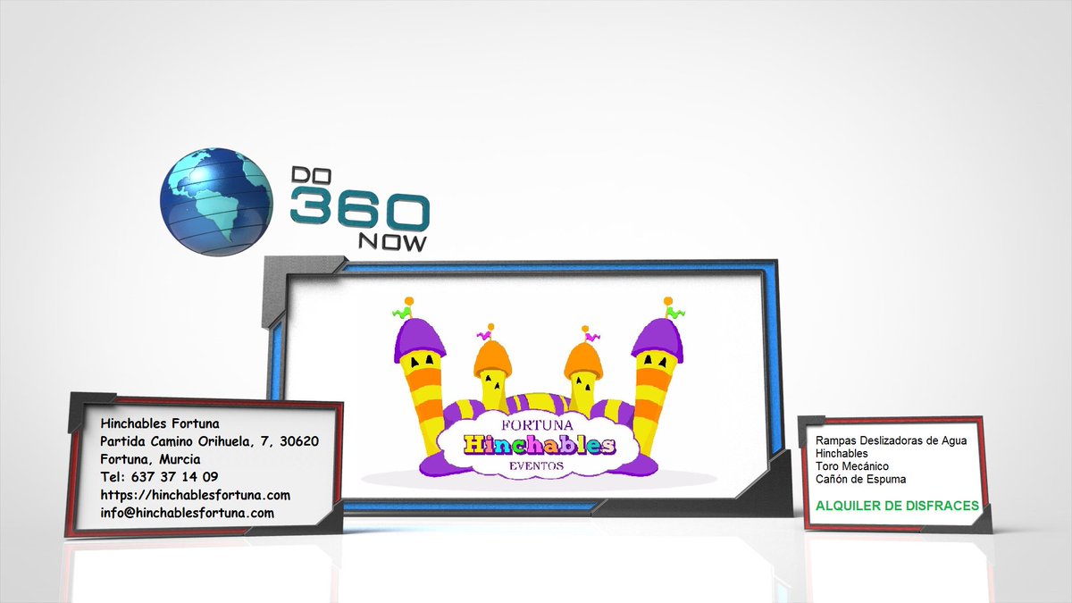 do360now's tweet image. do360now.com/2017/06/06/hin…
Hinchables Fortuna #fortuna  Salon de Celebraciones Visita Virtual en 360