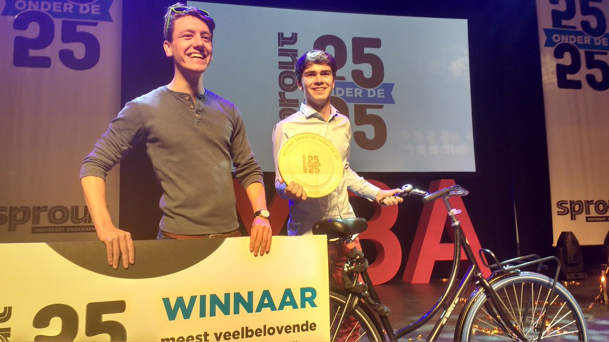 Winnaar(s) Alex en Ruben van de 25 onder de 25 hebben ook een fiets van Swapfiets gewonnen!
