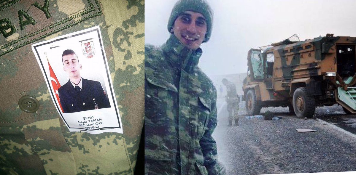 Nejat YAMAN
Şehit Shh.Uzm.Çvş. 
06.06.2017
Hakkari/Çukurca
Ruhu Şad Mekanı Cennet Olsun.