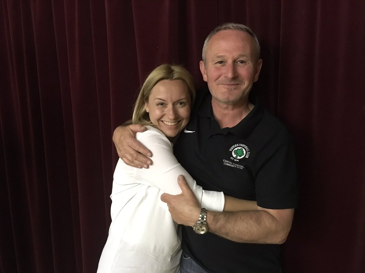 vintersfc's tweet photo. Outgoing Chair Mark Tanner wishing our new Chair Sarah Waite all the best in her new role. https://t.co/0JEkuJxhWD