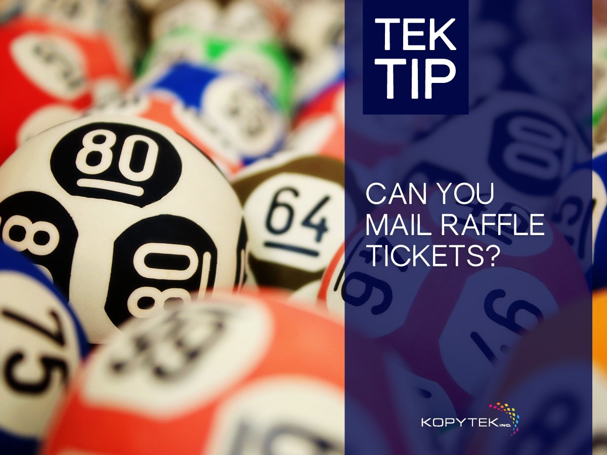 kopytekstl's tweet photo. Did you know that sending raffle tickets in the mail is illegal? #NowYouKnow #TipTuesday #TekTips #MarketingTips #Mail #PrintSTL #Kopytek https://t.co/3W7PufMwRy