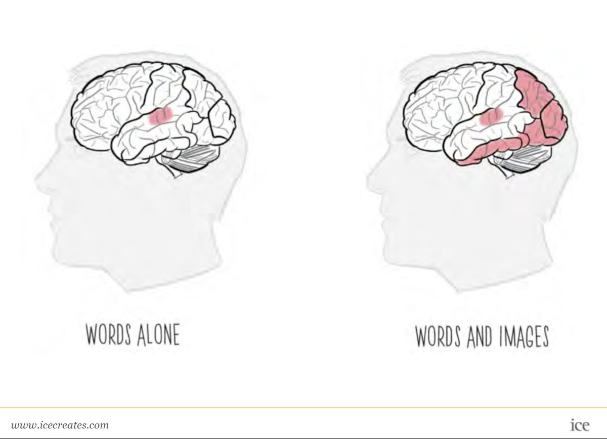 Stuart Jackson Brain Scan Illustration Shows The Effect On The Brain When Visual Communication Is Introduced