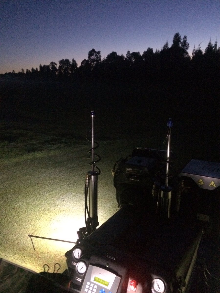 TurfAir's tweet photo. Enjoying the sun rise out my office window. Never tire of office work. #DorsetGolfCourse #Air2g2 #GreenAeration https://t.co/pOzIwTHvyb