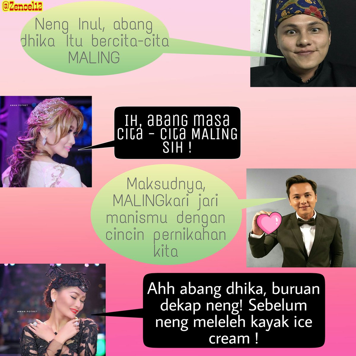 yaelahhje's tweet photo. @OVJ_kitelagi @dhikacungkring @daratista_inul Abang bercita2 MALING | MALINGkari jari manismu dg cincin nikah. #OVJCLBK12 @BPoer94 @DBorju https://t.co/i8ErFpFSns