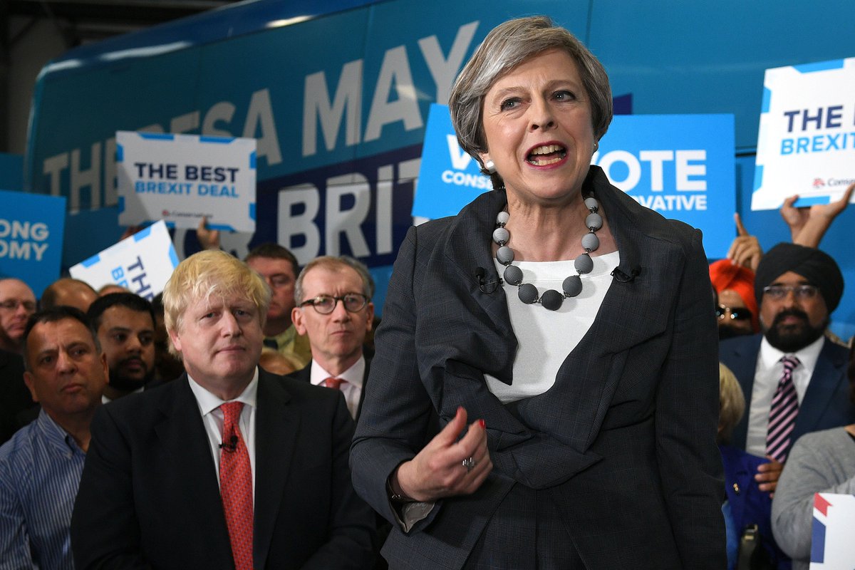 LBC's tweet image. Theresa May says she will rip up human rights laws that impede new terror legislation. Would you support this move? #IanOnLBC