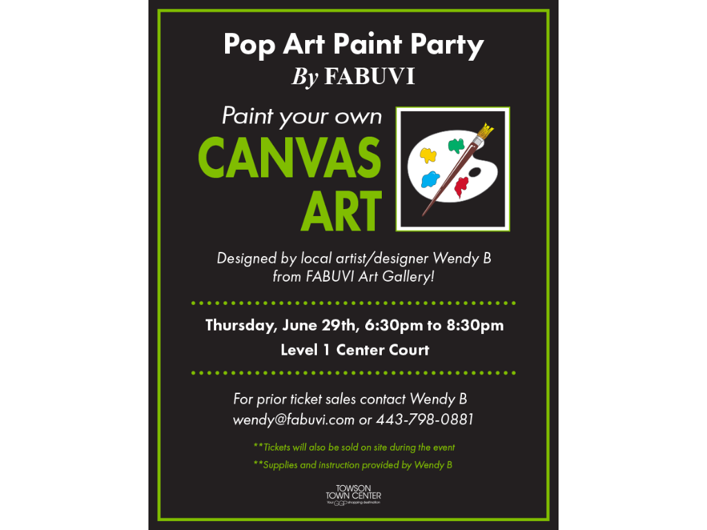 Join us for a Pop Art Paint Party on 6/29! Learn more: spr.ly/60178l3hZ