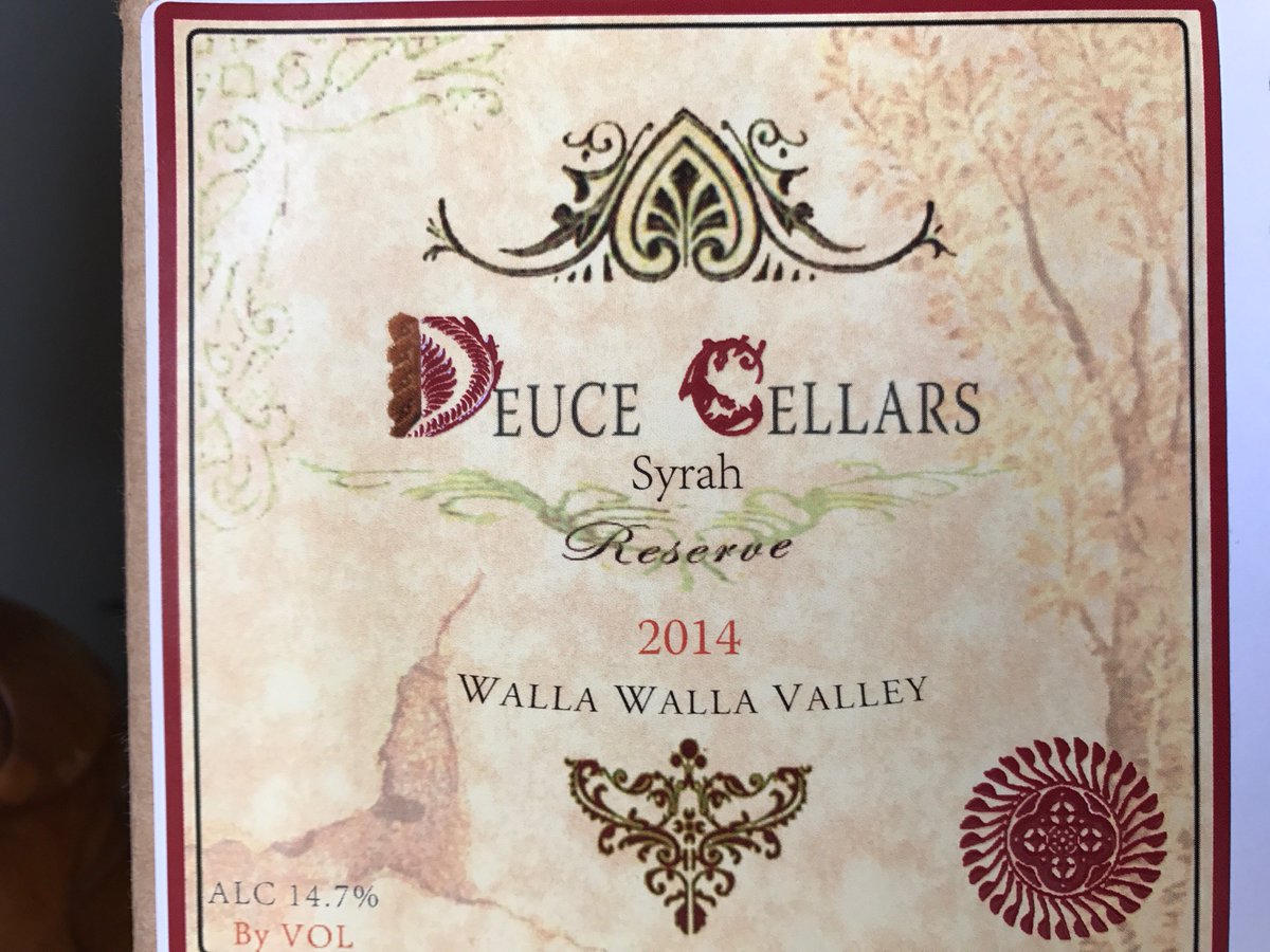 deucecellars's tweet photo. 2014 Deuce Cellars Reserve Syrah bottling Thursday June 8th in Walla Walla!!
 31 months in barrel!!
 So, So Tasty!!!! https://t.co/yWyvCtceLQ