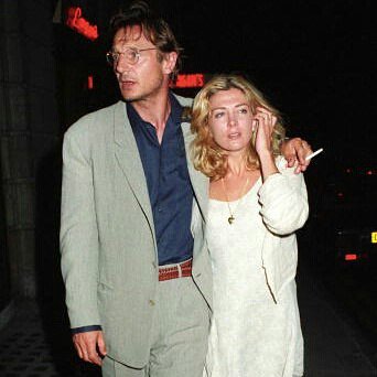 Liam Neeson and Natasha Richardson.. Happy birthday  Liam 