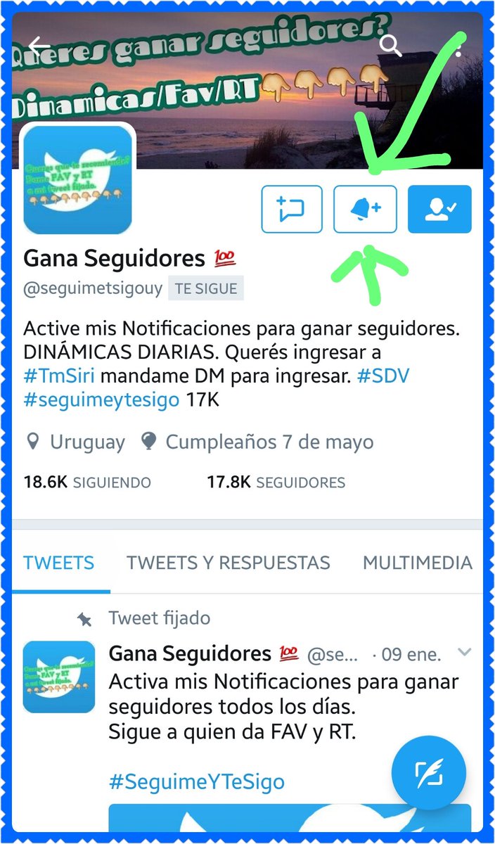nosseguimosuy's tweet image. #MartesDeGanarSeguidores 
#SeguimeYTeSigo
#ifb
A Ganar Seguidores

Sigan a todos los FAV y RT
De este tweet 👇

Activá Mis Notificaciones 🔔