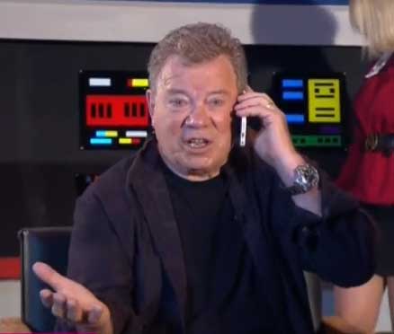 WilliamShatner's tweet photo. HELLO?  Can you hear me? My Twitter isn't moving.  Helloooo???!!!  Just kidding!  I'm away and not online.  🙃 https://t.co/zeZooqrmB3