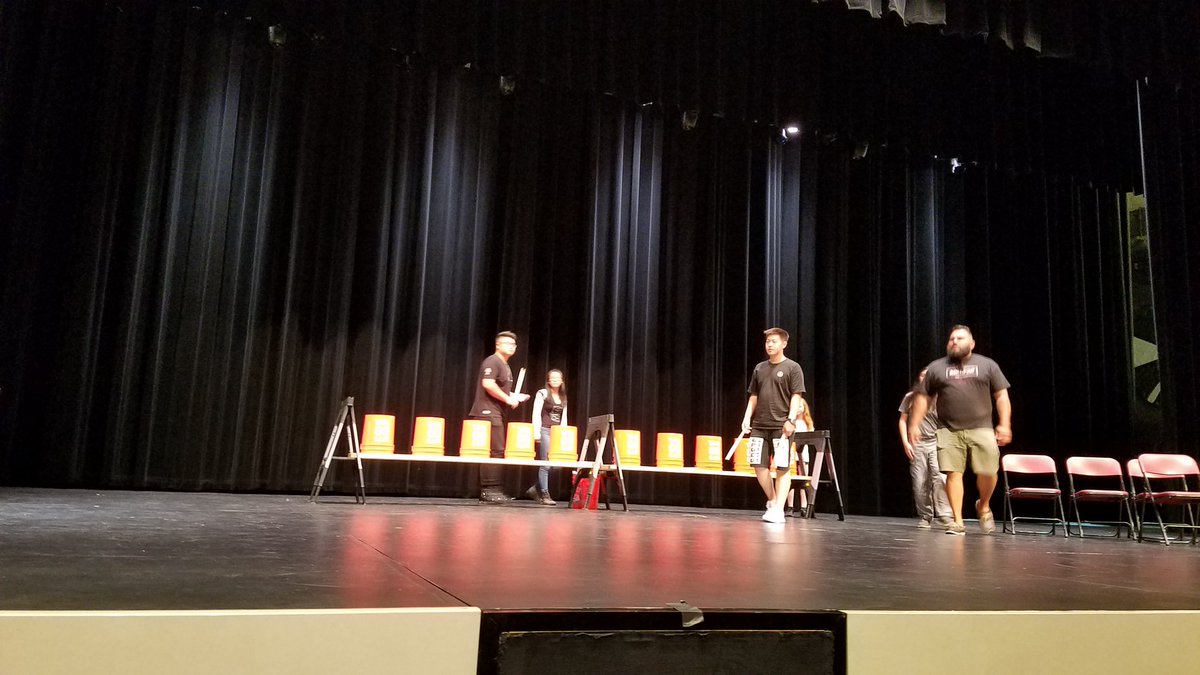 Mr. Alcantar prepping the percussion team for Rancho's graduation tomorrow night!