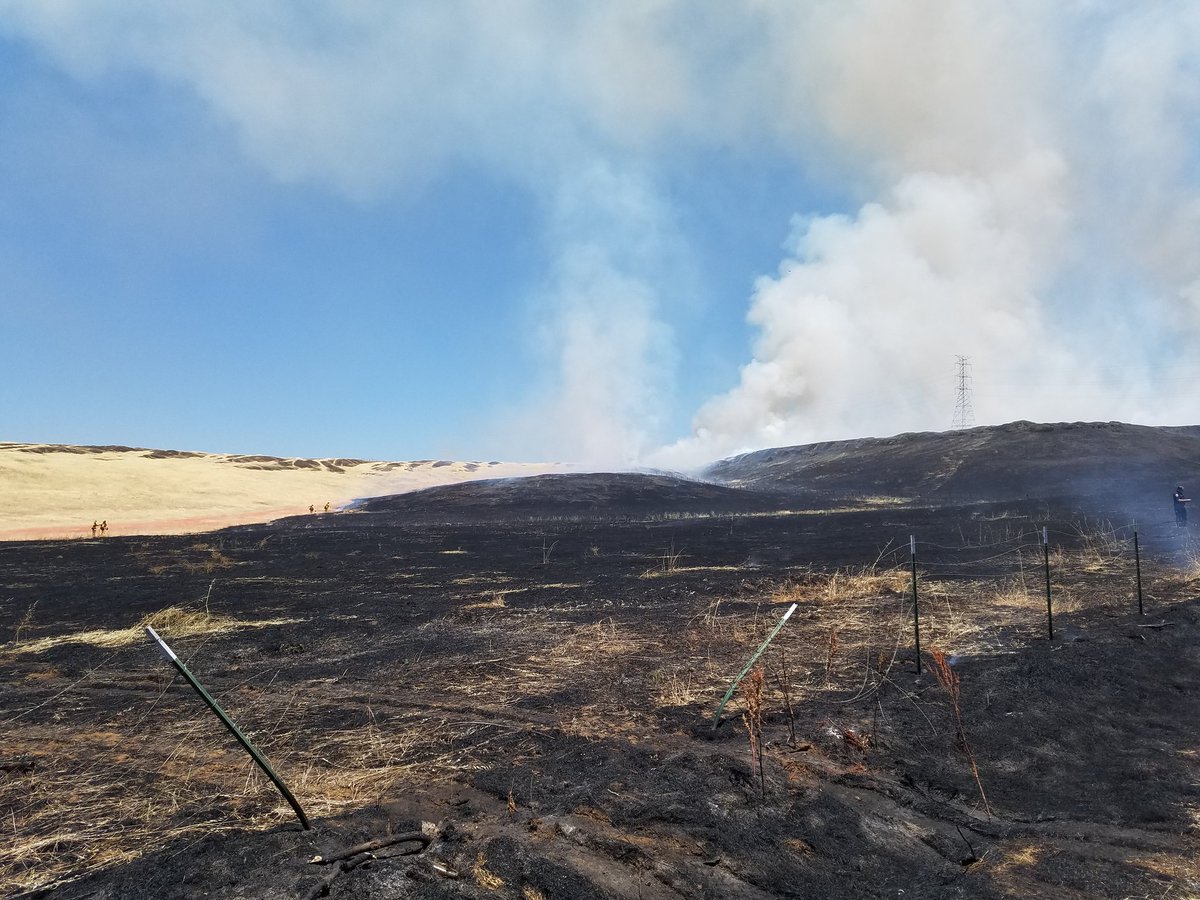 CAL_FIRE's tweet image. #WilburFire [update] near Wilbur Rd., north of Oroville Dam Blvd. (Butte County) is now 91 acres and 95% contained.