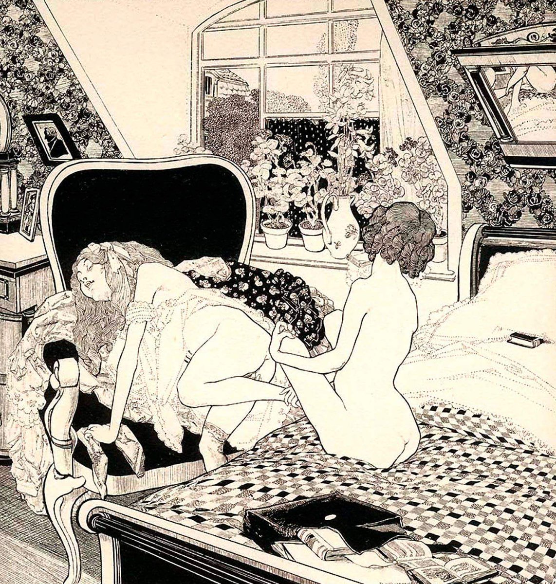 Great Art by FRANZ VON BAYROS 1866-1924 #illustration #erotic #FranzVonBayr...