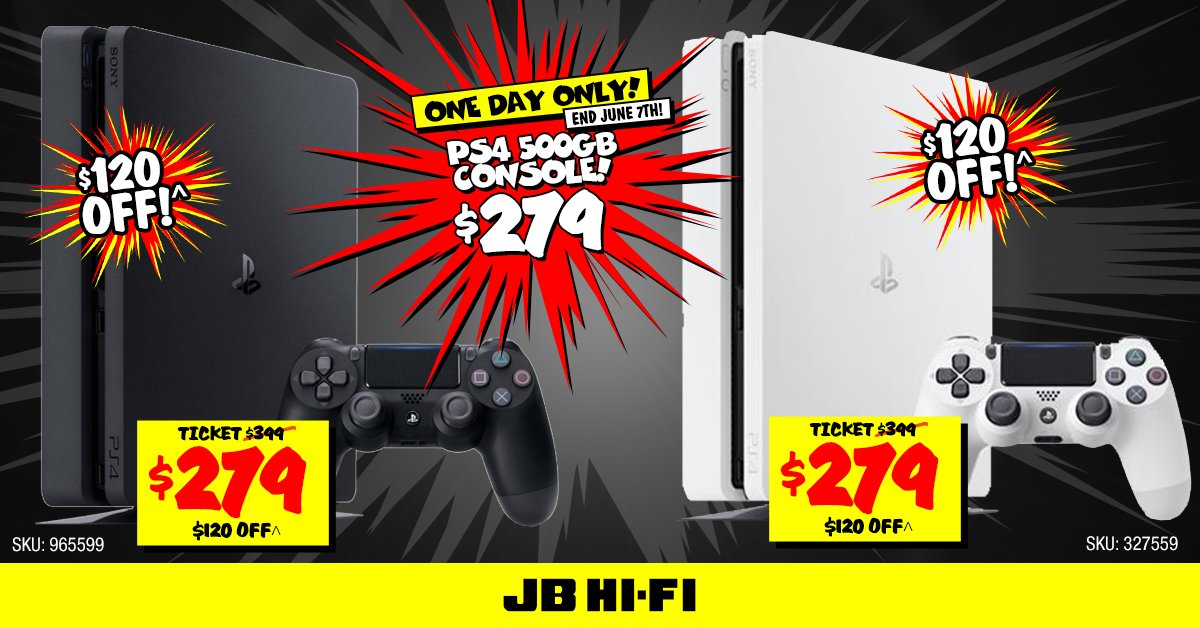 PS4 PlayStation 4 500GB Console - JB Hi-Fi