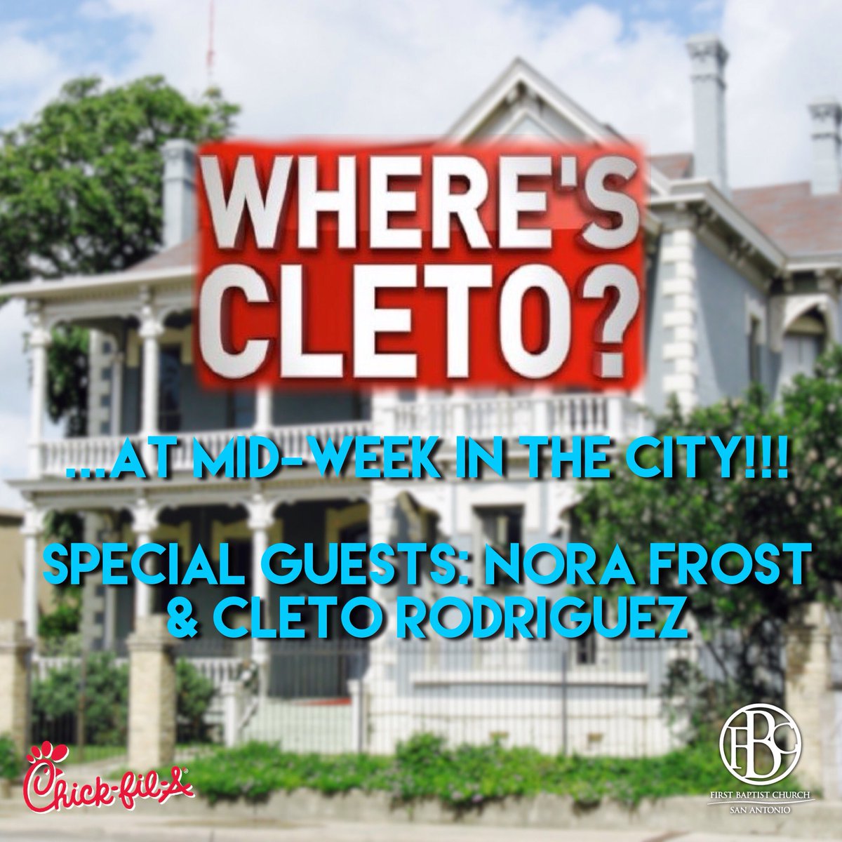 You don't want to miss #MidWeekInTheCity tmrw @ 7pm! #ChristianityinShowbiz #WheresCleto <a href="/CletoRodriguez/">Cleto Rodriguez</a> <a href="/NoraFrost/">Nora Frost</a> <a href="/ChickfilA/">Chick-fil-A, Inc.</a> 415 Broadway