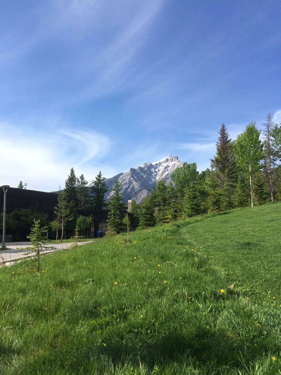 PerezFrancesca's tweet photo. Doing my #BanffOpera homework outside, because nature https://t.co/UrbKlxnjR2