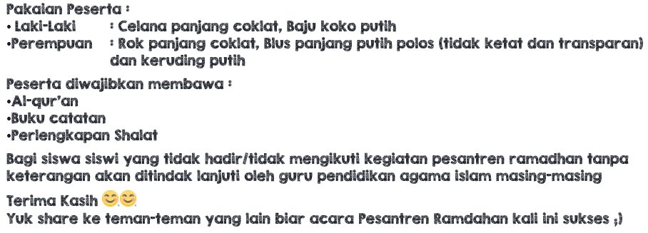 Assalamua'alaikum Wr. Wb.
Penyampaian ditujukan kepada seluruh murid SMAN 4 Kendari

#SMAN4Info
#anamudarohis
#rohissquad
#peskismanpat2k17