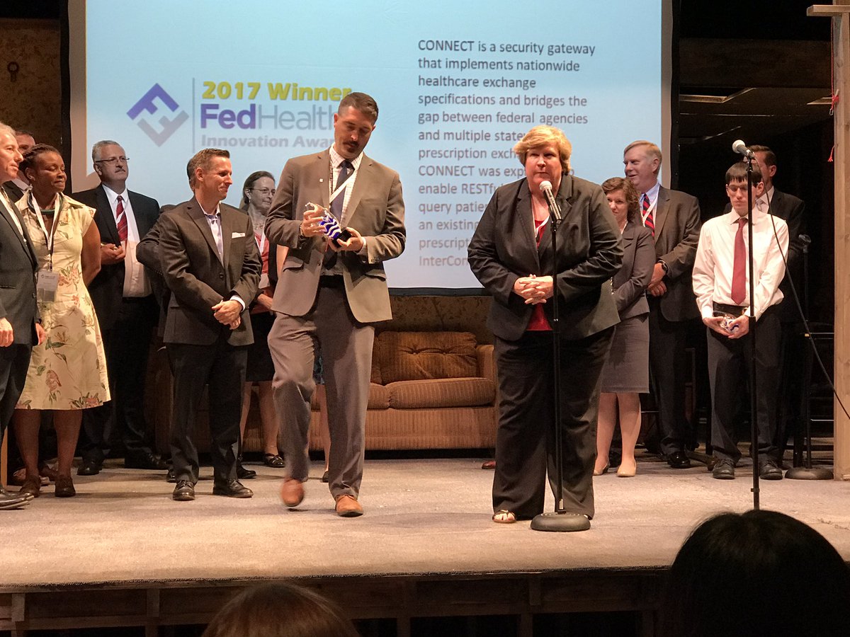 ONC_FHA's tweet photo. #Proud #Moment for us today among many others receiving this special #FHITAward ! @connect_project @CGI_Global #CONNECT2HealthIT https://t.co/PDmdzxEk0H