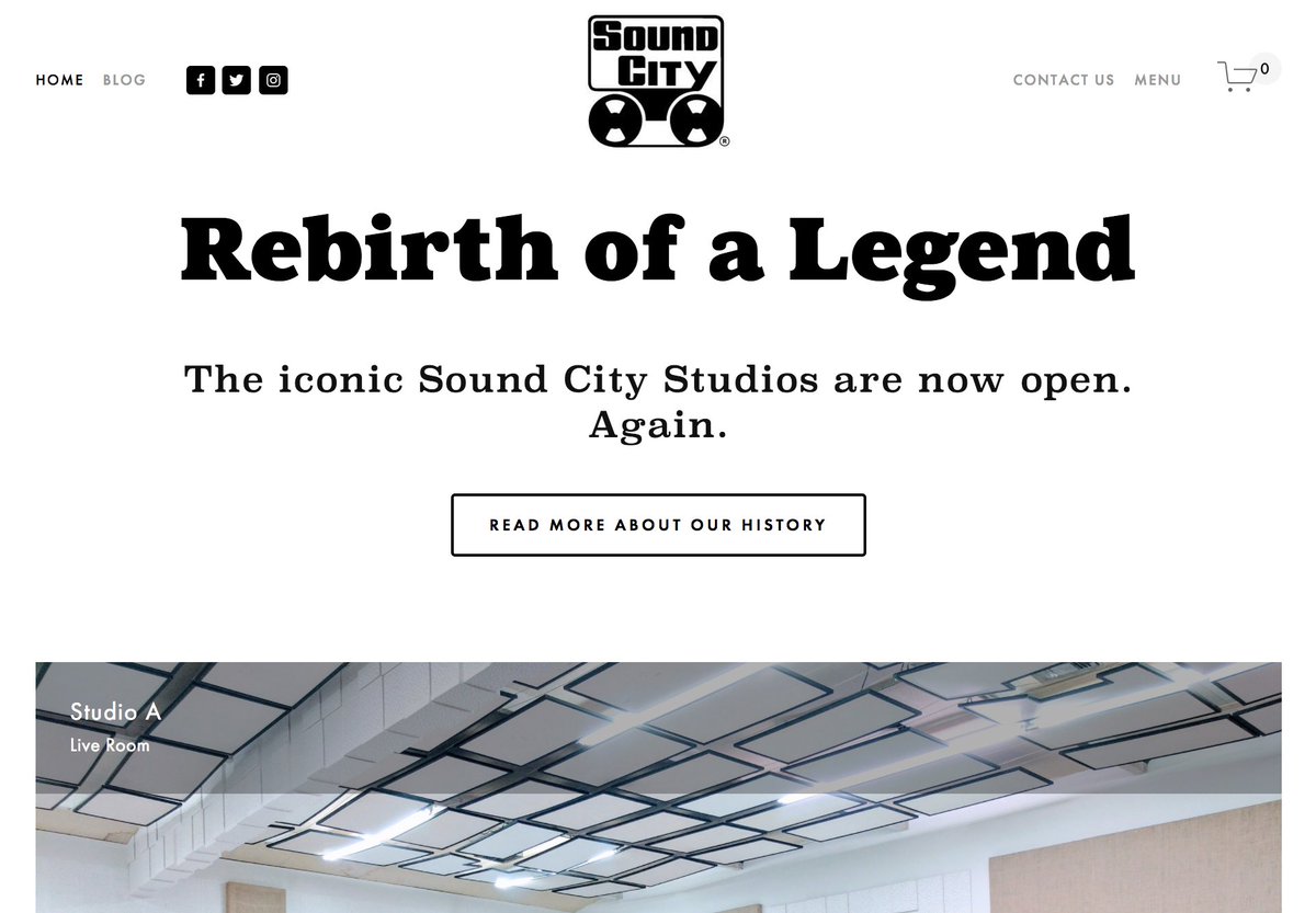 We've launched our new website! Check it out: soundcitystudios.com