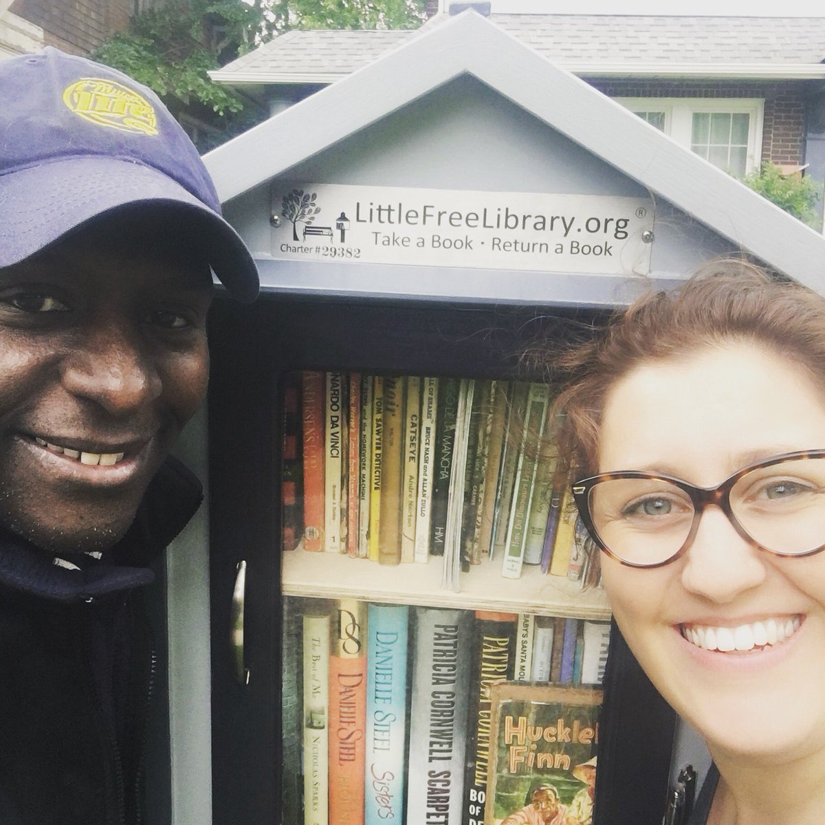 Detroit_Tours's tweet photo. Thanks to neighborhood help our Little Free Library had a big renovation. It's bigger, full of books, and made with tons of love. https://t.co/pkrRqzpOhb