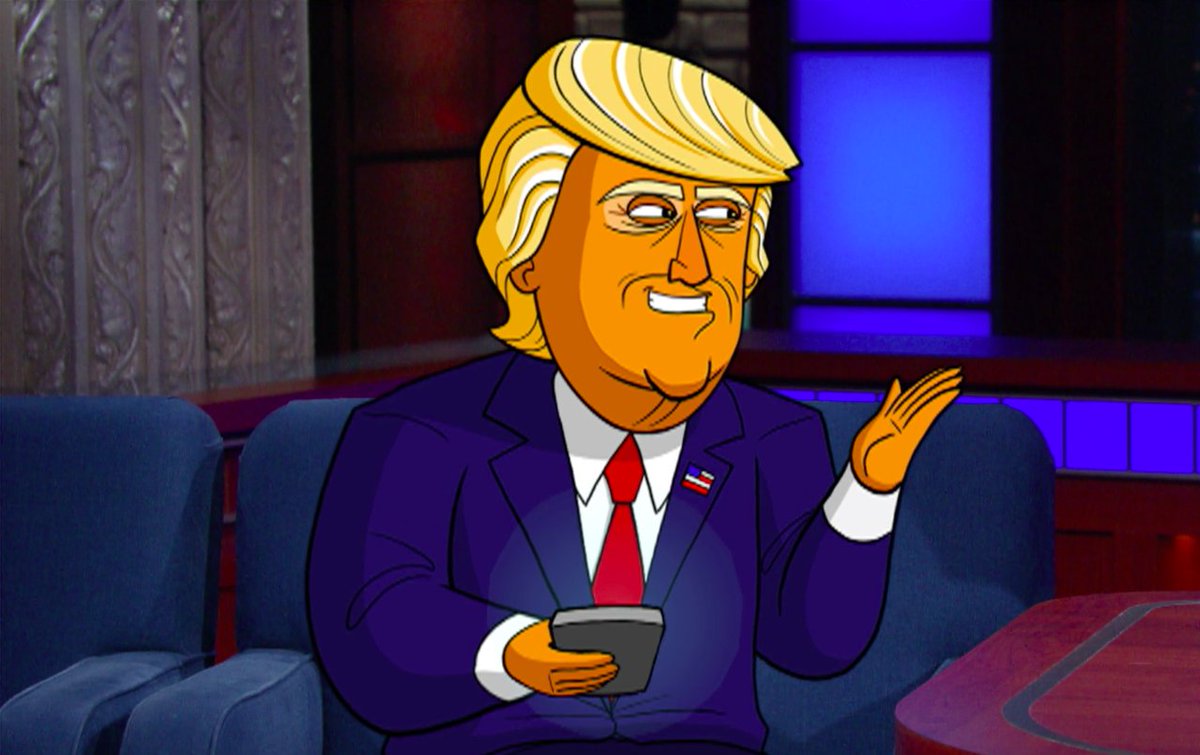 toonDonaldTrump's tweet photo. I will be on @colbertlateshow tonight with @StephenAtHome at 11:35/10:35c! Enjoy!!! https://t.co/zNCptHgnKU